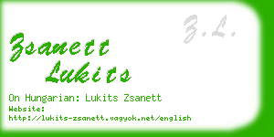 zsanett lukits business card